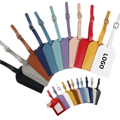 Dual-Flip Multifunctional Thickened PU Luggage Tag