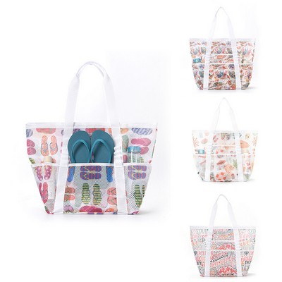 Large Capacity Mesh Beach Bag