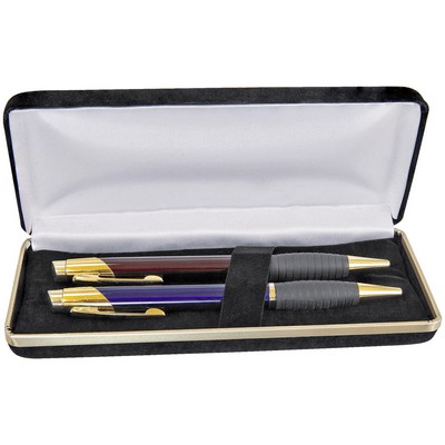 6 1/2" x 2 3/4" Black Velvet Pen Case (Case only, pen not included)