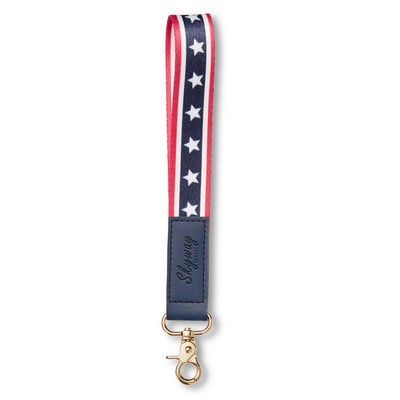 USA Patriotic Wrist Strap Keychain