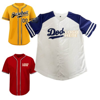 Baseball Shirt for Men Short Sleeve