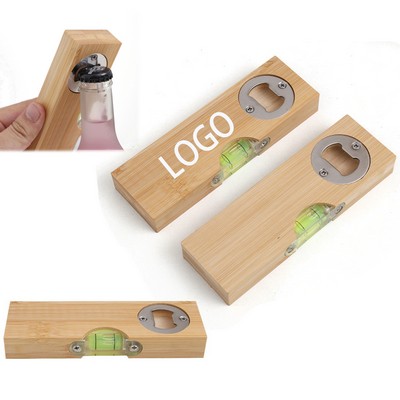 Bamboo Level Bottle Opener