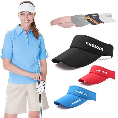 Cotton Athletic Visor Sports Sun Hat