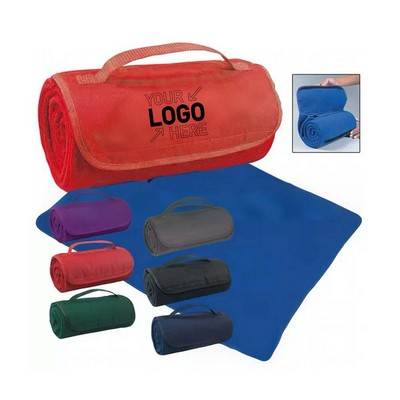 Portable Blanket with Carrying Strap