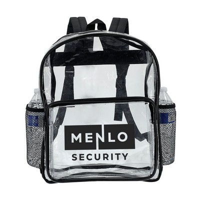 Luminary Twin Mesh Pocket Clear Backpack