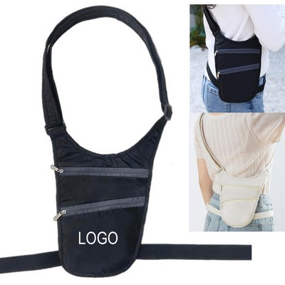 Anti Theft Crossbody Sling Bag Passport Holder Security Wallet Fanny Pack