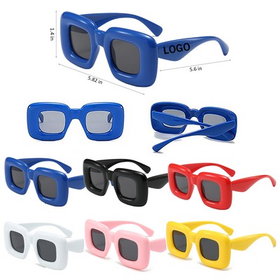 Cute Candy Color Square Inflated Sunglasses