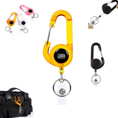 Multitool Retractable Badge Reel Clips Keychain