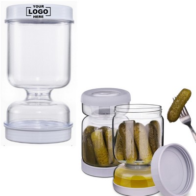 Airtight Glass Jar Pickle Juice Separator Jar