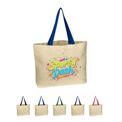 Natural 10 oz. Cotton Canvas Tote Bag