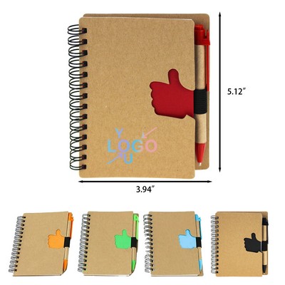 Compact Note Pad with Pen