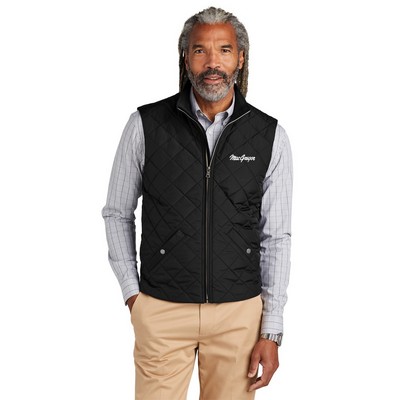 Brooks Brothers Quilted Embroidered Vest