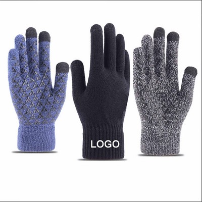 Thick Touch Knit Screen Gloves