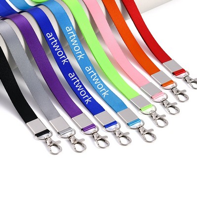 0.6" Polyester Lanyard With Lobster Clasp