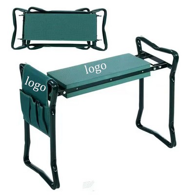 2-in-1 Heavy Duty Garden Kneeler Folding Chair with Pouch