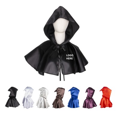 Halloween Short Hooded Cloak Poncho