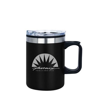 14 Oz. Double Wall Coffee Mug With Handle