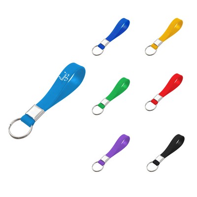 8" Custom Silicone Keychain