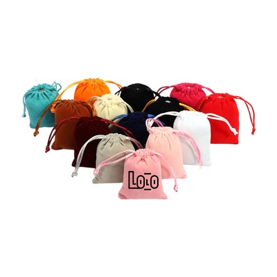 Drawstring Velvet Bag