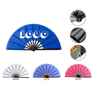 Hand Fan with Black Handle