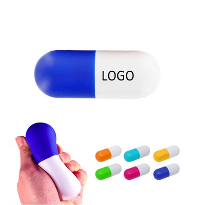Pill Shaped Foam Stress Ball