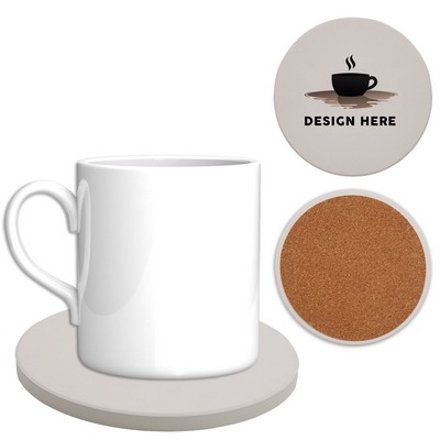 4" Round Ceramic Coasters