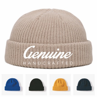 Stretchy Acrylic Knit Beanie