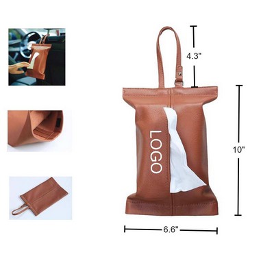 PU Car Hanging Tissue Holder