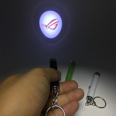 Mini Keychain LED Projection Advertising Flashlight
