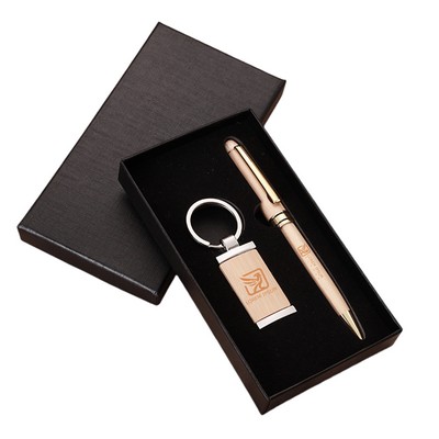 Bamboo Pen Keychain Set