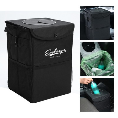 Car Trash Can with Adjustable Strap