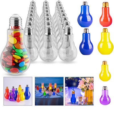 Light bulb shaped luminous beverage container