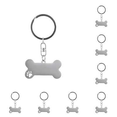 Stainless Steel Bone Keychain