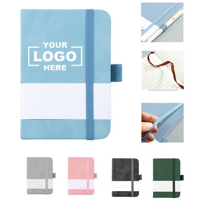 Stylish PU Leather A7 Notebook for Professionals