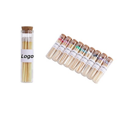 Glass Jar Long Matchstick Set for Candle and Incense Lighting