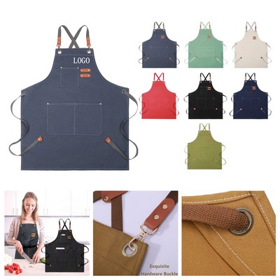 Cotton Canvas Work Kitchen Apron