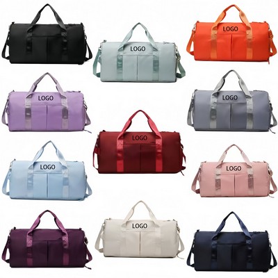 Sports Gym Bag with Wet Pocket and Shoes Compartment