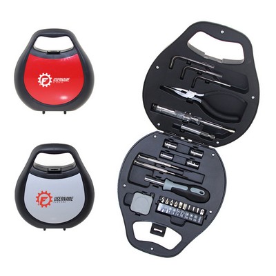 Barbell Shape Portable 24-In-1 Tool Set