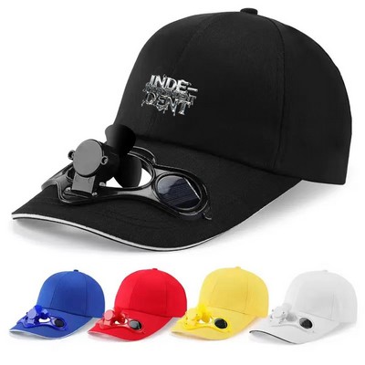 Solar Power Fan Baseball Cap