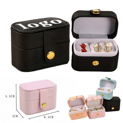 2 1/2" Mini Jewelry Ring Organizer Box With 4 Compartments