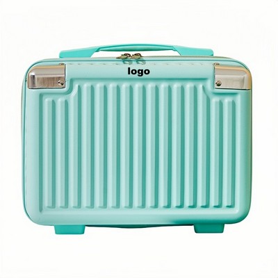 14-Inch Cosmetic Travel Case with Corner Guards for Makeup Storage and Gifting