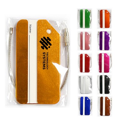 Wire Aluminum Metal Luggage Tag
