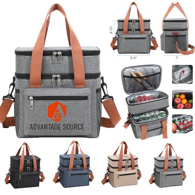 300D Square Crossbody Cooler Bag