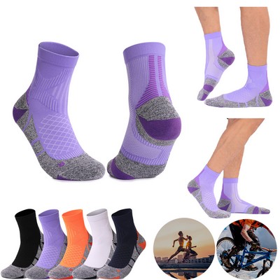Running& Cycling Socks, Moisture Wicking, Cushion athletic Sock for Men & Women