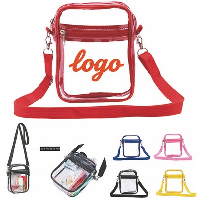 Transparent PVC Crossbody Bag