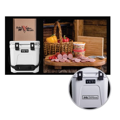 Echo Valley Meats - Sausage & Cheese w/Yeti Roadie 24 2.0 - White