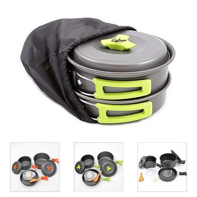16 Pcs Camping Cookware Set
