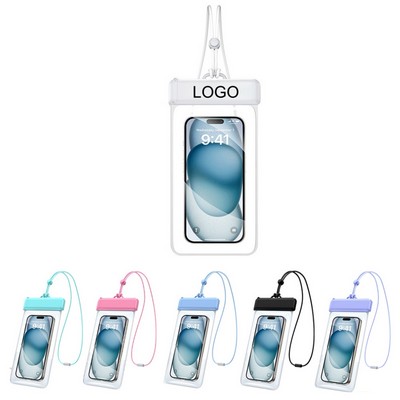 Portable IPX8 Water Resistant TPU Transparent Bag With Neck Strap