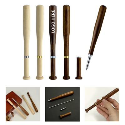 Wooden Baseball Bat Ballpoint Pen