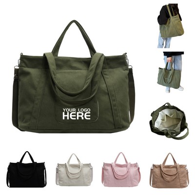 Ladies' Corduroy Tote Bag